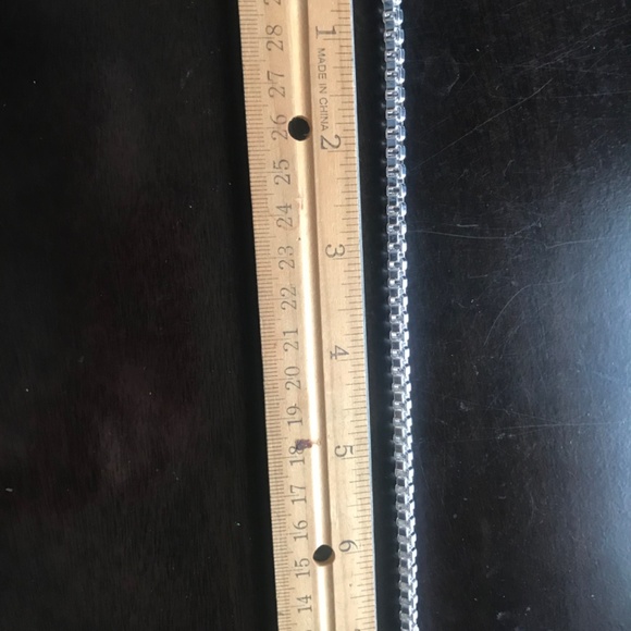 Silver Coated Square Link Bracelet Brand New - Picture 3 of 3